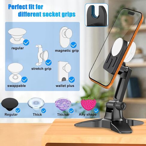 Desk Cell Phone Holder for Pop Socket Stand Users in Kuwait