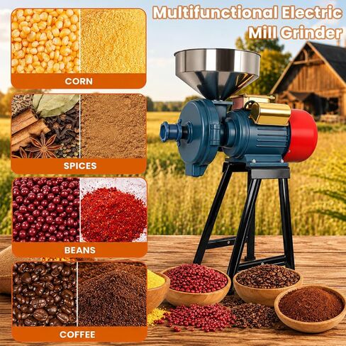 Electric Grain Mill Grinder 3000W - Wet & Dry Dual Use in Kuwait