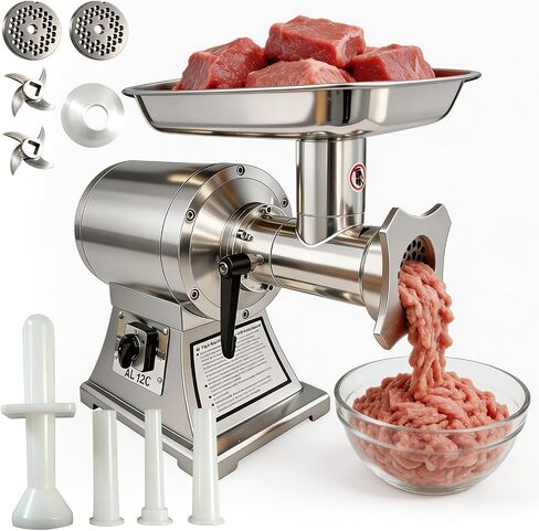 Commercial Meat Grinder Stainless Steel Electric Meat Mincer #12C in Kuwait