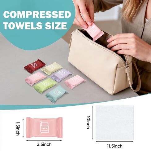 42PCS Disposable Washcloths for Adults, Compressed Towel Tablets for Travel in Kuwait
