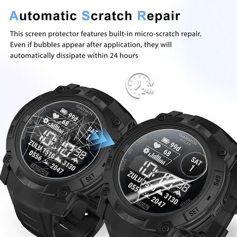 6 Pack TPU Soft Screen Protector for Garmin Instinct 3 50mm (Solar/Amoled) in Saudi Arabia