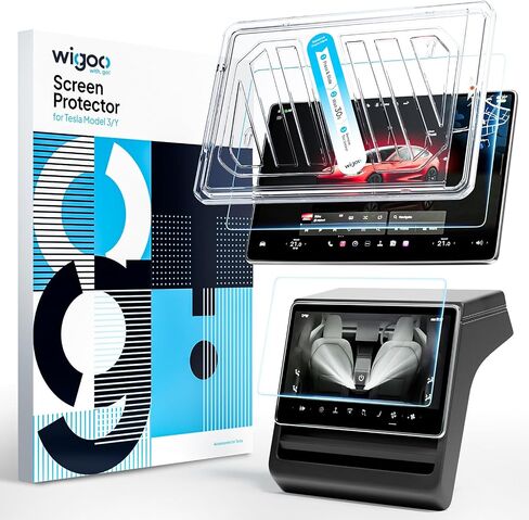 Wigoo for 2025 Tesla Model Y & Model 3 Screen Protector, 15.4", HD in Kuwait