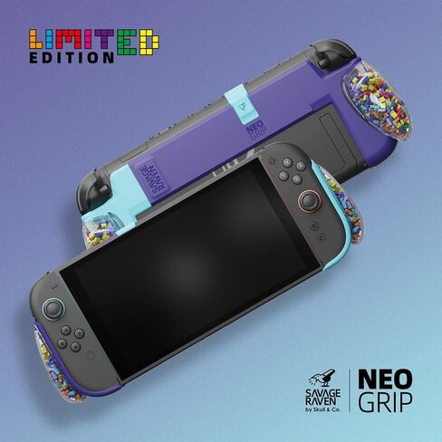 Savage Raven by Skull & Co. NeoGrip: an Ergonomic Grip Hard Shell with Replaceable Grips [to fit All Hands Sizes] for Nintendo Switch 2 - Color Block Edition in Kuwait