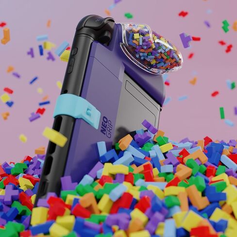 Savage Raven by Skull & Co. NeoGrip: an Ergonomic Grip Hard Shell with Replaceable Grips [to fit All Hands Sizes] for Nintendo Switch 2 - Color Block Edition in Kuwait