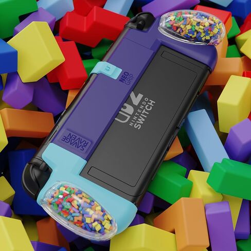 Savage Raven by Skull & Co. NeoGrip: an Ergonomic Grip Hard Shell with Replaceable Grips [to fit All Hands Sizes] for Nintendo Switch 2 - Color Block Edition in Kuwait
