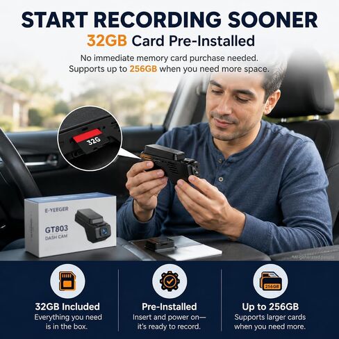Dash Cam Front and Inside, 2.5K+ 1080P Cabin Camera for Cars with 32GB Card in Saudi Arabia