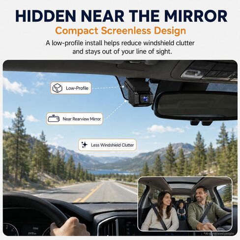 Dash Cam Front and Inside, 2.5K+ 1080P Cabin Camera for Cars with 32GB Card in Kuwait