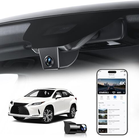 OVAMAN 4K STARVIS 2 Dash Cam for Lexus RX RX 350 350h 450h 500h 2016-2022 with Parking Hardwire Kit,OEM Hidden Camera,WiFi App,Loop Recording, G-Sensor, 64GB in Saudi Arabia