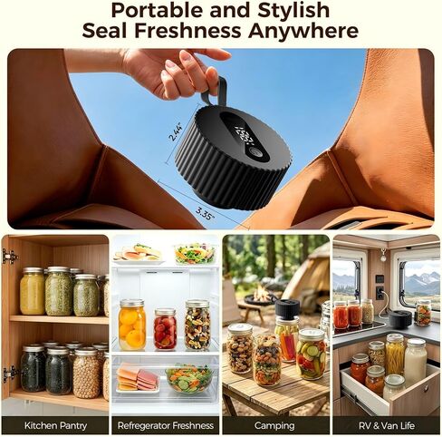 Electric Mason Jar Vacuum Sealer Kit, Automatic Jar Sealer in Saudi Arabia