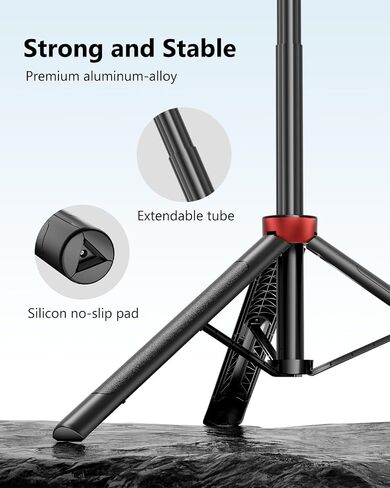 Aureday 72" Phone Tripod and Selfie Stick, Cell Phone Tripod Stand with Wireless Remote & Extendable Phone Mount for Travel/Selfie/Recording/Vlogging, Compatible with iPhone/Android/Camera in Saudi Arabia