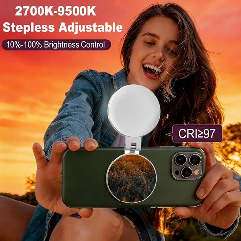 Selfie Light for iPhone with Makeup Mirror–360° Rotation in Saudi Arabia