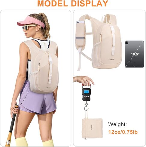 MOSISO 10L Small Hiking Backpack for Women Men, Foldable Casual Daypack in Saudi Arabia