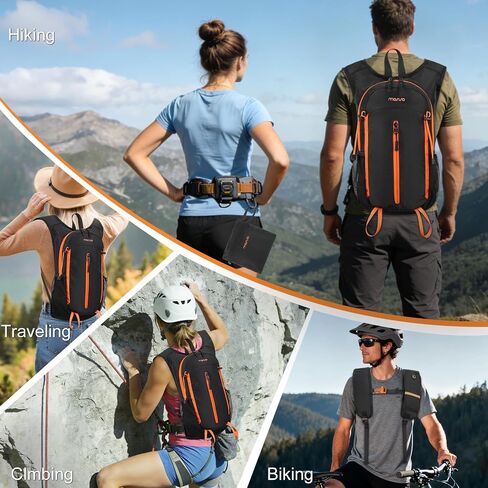 MOSISO 12L Small Hiking Backpack for Women Men, Foldable Casual Daypack in Saudi Arabia