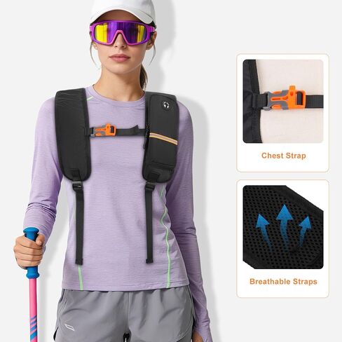 MOSISO 12L Small Hiking Backpack for Women Men, Foldable Casual Daypack in Saudi Arabia