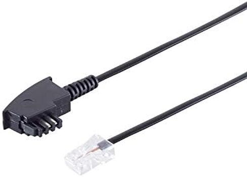 S-Impuls 70002-2 Router Connection Cable TAE(F) to RJ45 Pin 4+5 on RJ45-St 2 m Anthracite in Saudi Arabia
