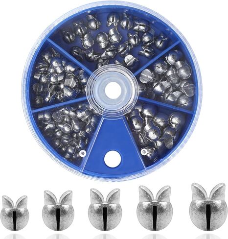 Fishing Weights Sinkers, 100/200pcs Lead Split Shot Fishing Sinkers in Kuwait
