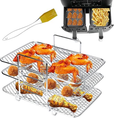 Air Fryer Rack Compatible with Ninja DZ201 DZ401 PowerXL Air Fryer in Kuwait