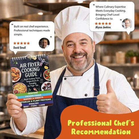 Air Fryer Cheat Sheet Set, 3-in-1 Magnetic Cooking Guide for Beginners/Pros in Kuwait
