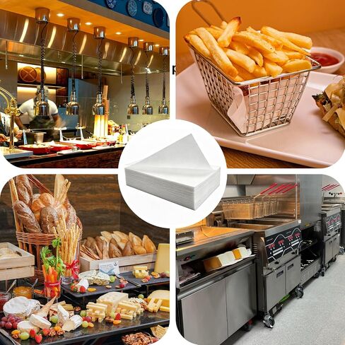 100 Pcs 803-0170 Deep Fryer Filter Paper 19.5" x 27.5" Compatible with Frymaster Deep Fryer, Fryer Envelope Filter Sheets Ideal for Commercial Cafes, Hotel, Restaurants, Food Trucks in Kuwait