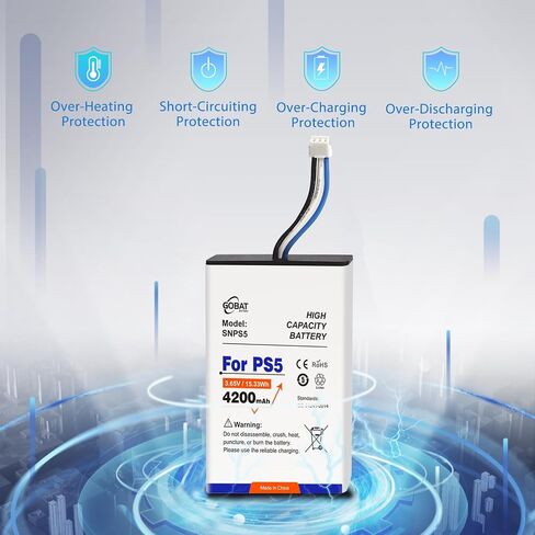 PS5 Controller Battery Replacement,4200mAh High Capacity Compatible for Wireless PlayStation 5 Controller CFI-ZCT1W CFI-ZCT1B CFI-ZCT1U with Repair Tools in Kuwait