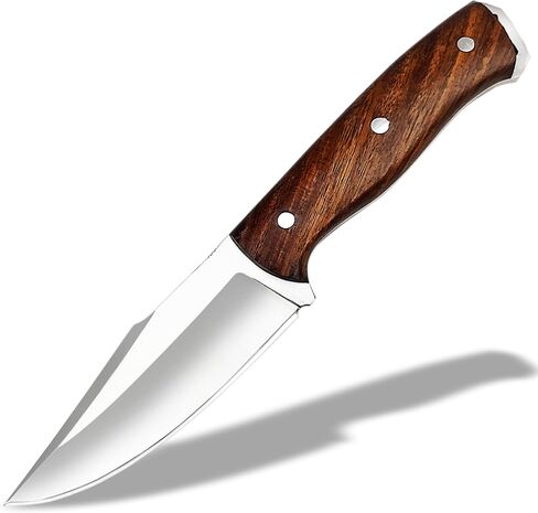 Handmade Full Tang Hunting Knife - 10 Inch High Carbon Steel Blade, Durable Rosewood Handle, & Sheath – Perfect for Outdoor Adventures, Camping, & Survival in Kuwait