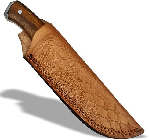 Handmade Full Tang Hunting Knife - 10 Inch High Carbon Steel Blade, Durable Rosewood Handle, & Sheath – Perfect for Outdoor Adventures, Camping, & Survival in Kuwait
