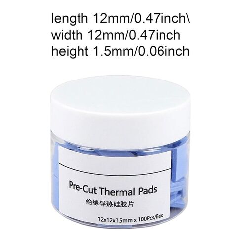 100 Piece Silicone Thermal Pad Set Self-Adhesive in Kuwait