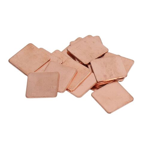 100Pcs Pure Copper Heatsink Thermal Pad Shim for Laptop Phone PC (20 * 20 * 1.0MM) in Kuwait