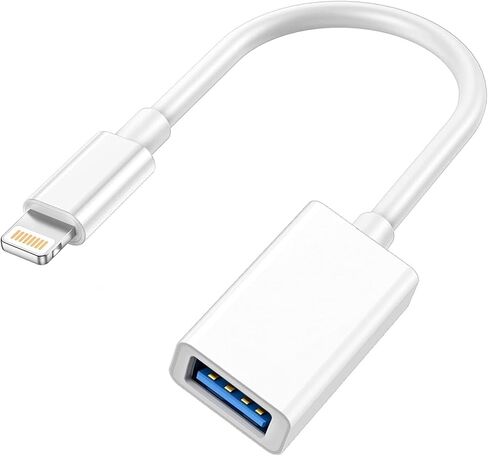 Lightning to USB Camera Adapter, Apple MFi Certified USB OTG Cable in Kuwait
