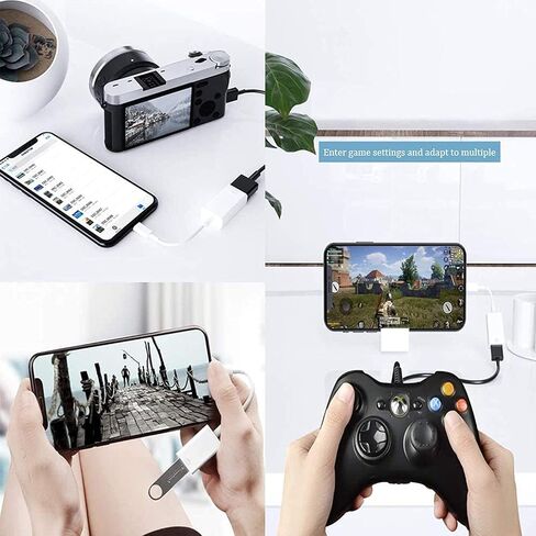 Lightning to USB Camera Adapter, Apple MFi Certified USB OTG Cable in Kuwait