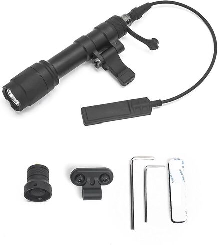 NOBUHIRO NOB#600C 800 Lumens Tactical Flashlight, 2 Rotating Base, 2 Switches in Kuwait