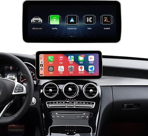 Car Radio 12.3'' Touchscreen for 2016-2019 Year Mercedes Benz C/GLC Class,NTG 5.0 System W205 W253 Support Original OEM Control,Wireless Carplay & Android Auto (Benz-NTG5.0) in Kuwait