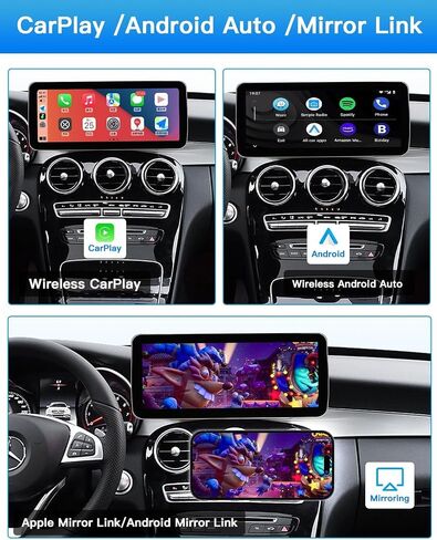 Car Radio 12.3'' Touchscreen for 2016-2019 Year Mercedes Benz C/GLC Class,NTG 5.0 System W205 W253 Support Original OEM Control,Wireless Carplay & Android Auto (Benz-NTG5.0) in Kuwait