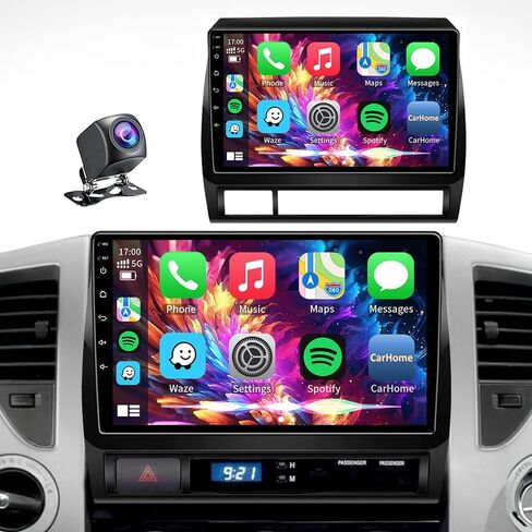 Plug&Play Car Radio for Toyota Sienna 2004 2005 2006 2007 2008 2009 2010, 9" IPS Touch Screen for Sienna Radio with Carplay, Android Auto&Mirror Link/BT5.2/ SWC/MIC/Backup Camera/Subwoofer Output in Kuwait