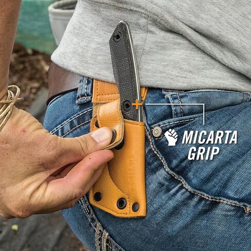 Gerber Stowe Fixed Blade EDC Pocket Knife with Sheath, Micarta, 2.5" in Kuwait
