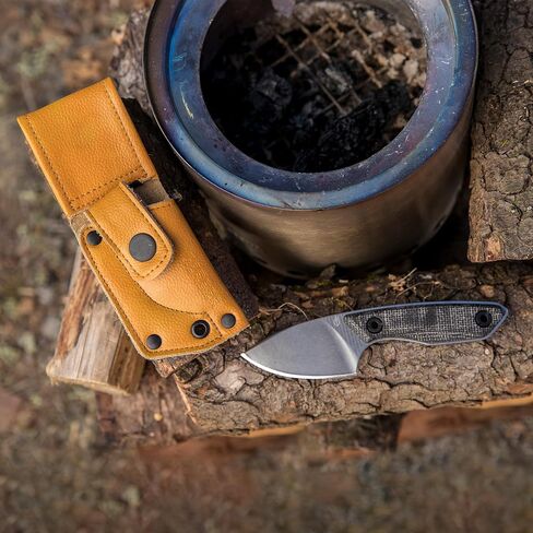 Gerber Stowe Fixed Blade EDC Pocket Knife with Sheath, Micarta, 2.5" in Kuwait
