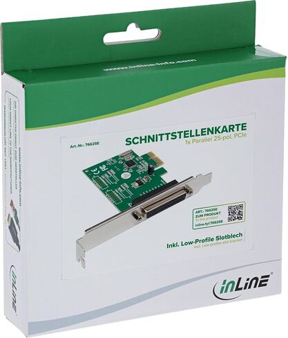 InLine® 76625E Interface Card 1x Parallel 25-Pin PCIe (PCI-Express) in Saudi Arabia