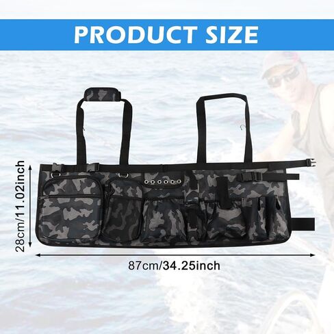 Fishing Bucket Organizer for 5 Gallon Bucket,Outdoor Ice-Fishing Tackle Bag with Bait Buckets Cover,Adjustable Buckle,Multi-Pockets for Fishing Gear & Accessories Storage in Kuwait