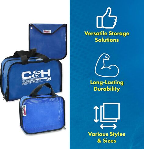 Hi-Seas Mesh Leader Coil Bag - 12 inch x 12 inch, Blue, 2 pk in Saudi Arabia