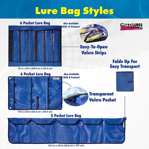 Hi-Seas Mesh Leader Coil Bag - 12 inch x 12 inch, Blue, 2 pk in Saudi Arabia