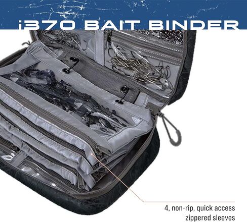 FROGG TOGGS Bait Binder, Fishing Tackle and Bait Storage, Salt Water Resistant Soft Sided Tackle Bag, Black, i370 in Saudi Arabia
