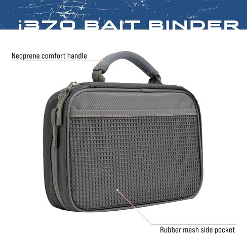 FROGG TOGGS Bait Binder, Fishing Tackle and Bait Storage, Salt Water Resistant Soft Sided Tackle Bag, Black, i370 in Saudi Arabia