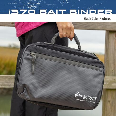 FROGG TOGGS Bait Binder, Fishing Tackle and Bait Storage, Salt Water Resistant Soft Sided Tackle Bag, Black, i370 in Saudi Arabia