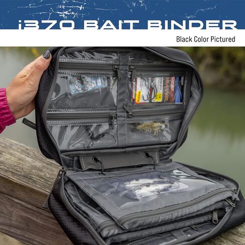 FROGG TOGGS Bait Binder, Fishing Tackle and Bait Storage, Salt Water Resistant Soft Sided Tackle Bag, Black, i370 in Saudi Arabia