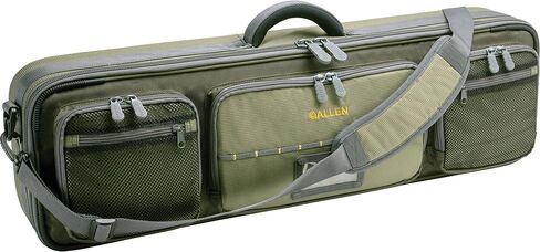 Allen Company Cottonwood Fly Fishing Rod & Gear Bag Case, Hold up to 4 Fishing Rods, Heavy-Duty Honeycomb Frame - Gray/Lime or Olive Green in Saudi Arabia