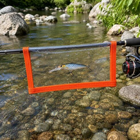 4 Packs Fishing Lure Wraps, Durable Clear PVC Lure Covers Snag-Free Safety Fishing Hook Covers, Bait Storage Protector Water-Resistance, Easily See Lures for Saltwater Freshwater 20X11cm in Saudi Arabia