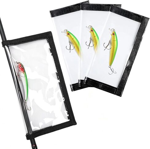 4 Pack Clear PVC Fishing Lure Wraps, 0.5mm Thick Fishing Hook Covers in Saudi Arabia