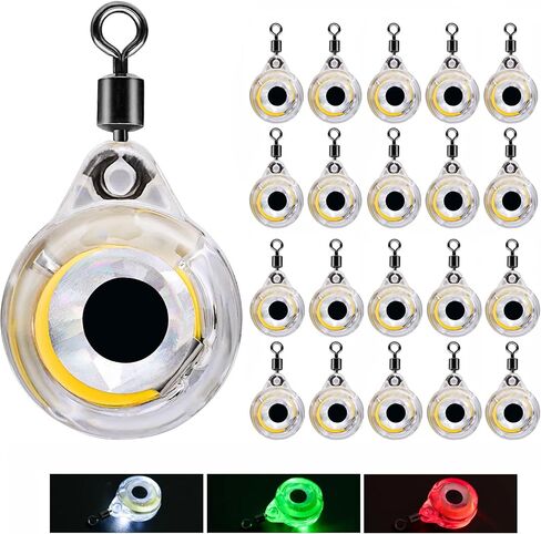 Deep Sea Fishing Lures Underwater Fishing Light Deep Drop Fishing Lights Fish Eye Attractants Lures LED Fishing Lures Kit Trolling Lures 30PCS 20PCS 10PCS in Saudi Arabia