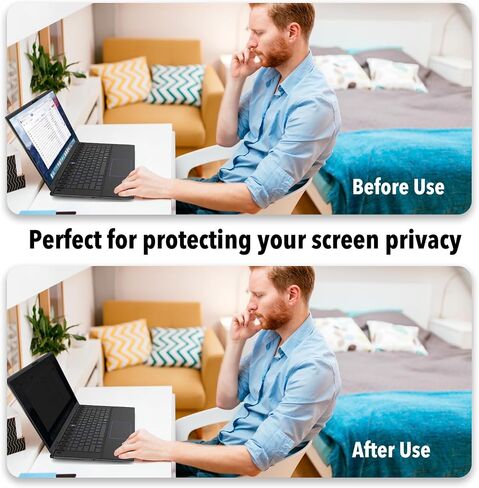 13.3 Inch 16:9 Laptop Privacy Screen Filter, Computer Monitor Privacy Shield, Anti Scratch Anti Spy Anti Glare Blue Light Screen Protector in Kuwait