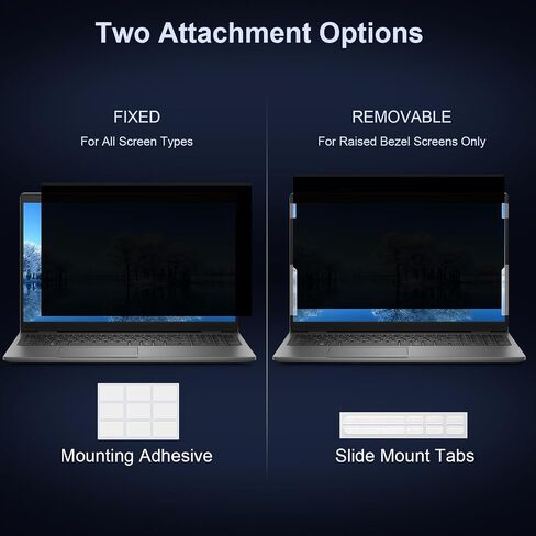 13.3 Inch 16:9 Laptop Privacy Screen Filter, Computer Monitor Privacy Shield, Anti Scratch Anti Spy Anti Glare Blue Light Screen Protector in Kuwait